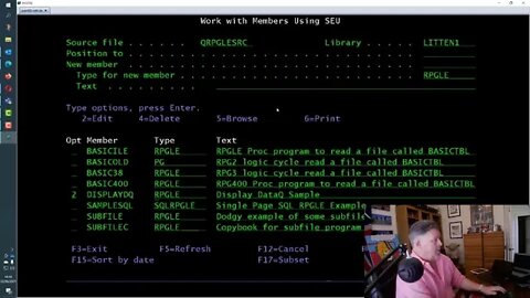 SEU 101 - 2 SEU to Edit RPG Source Code