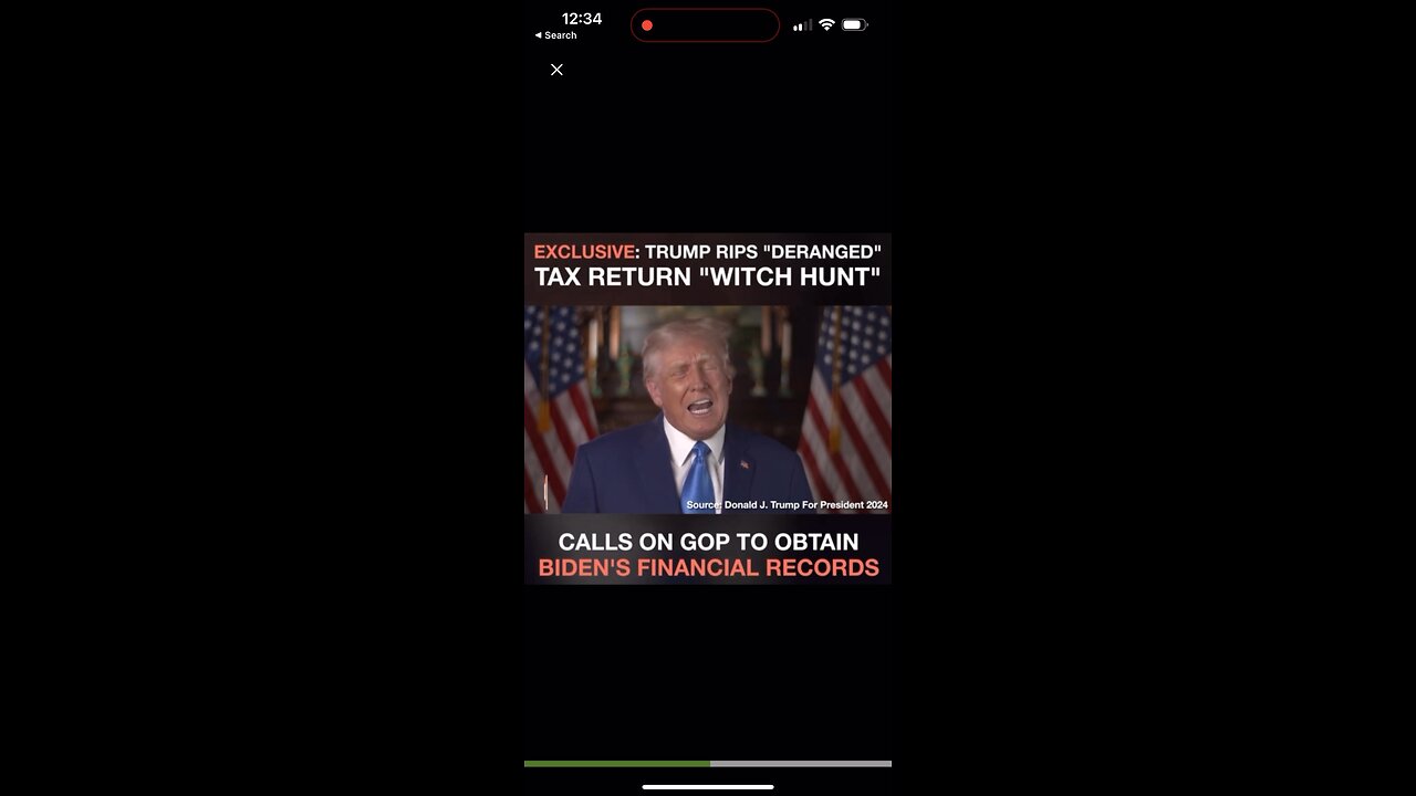 Breaking: Trump Rips Tax Return Witch Hunt and Calls GOP To Obtain Biden’s Financial Records m