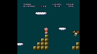 Trying out a ROM hack on Project Nested (1.4.2) w/ SNES9X - Toad's Adventure; Where's Mario?