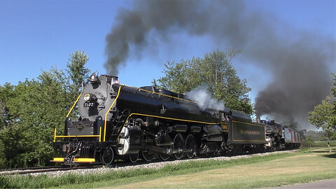 Reading and Northern Railroad Steam Double Header with Locomotives 2102 and 425