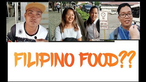 Asking Filipino what their favorite food is