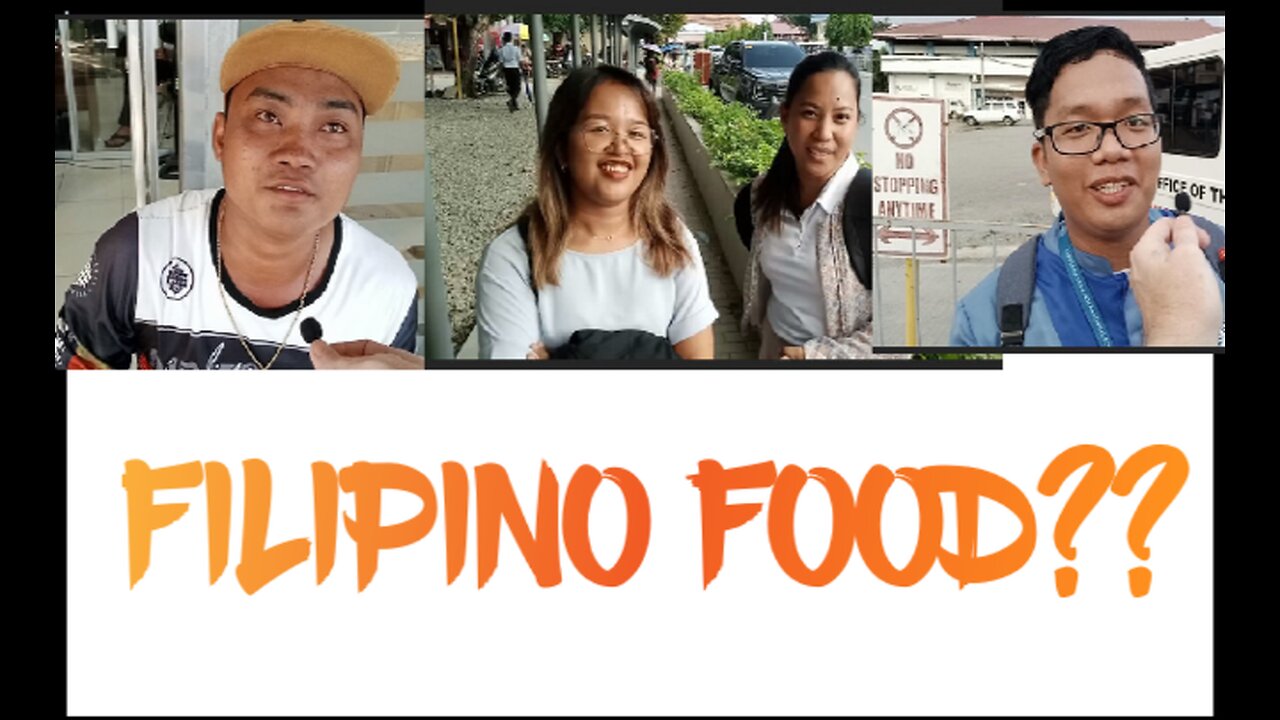 Asking Filipino what their favorite food is