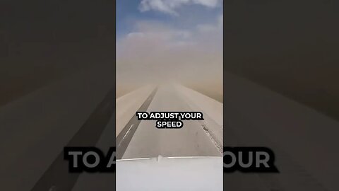 Driving through thick fog or sandstorms can be extremely dangerous