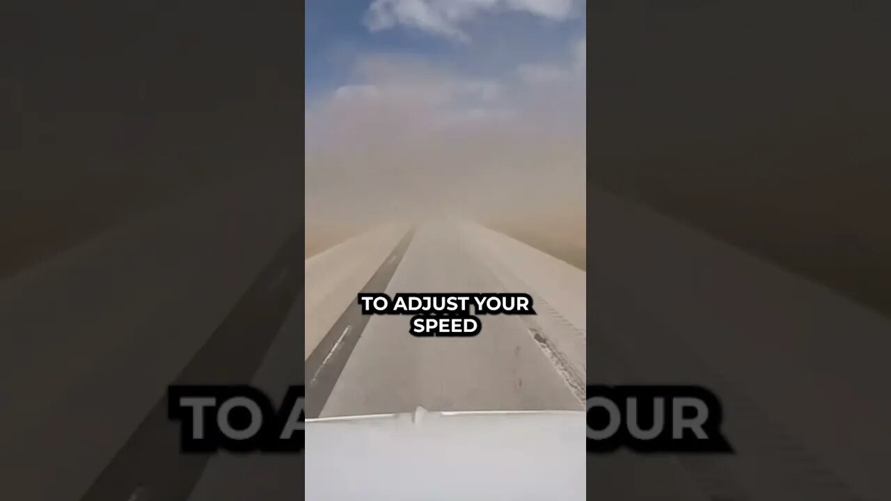Driving through thick fog or sandstorms can be extremely dangerous