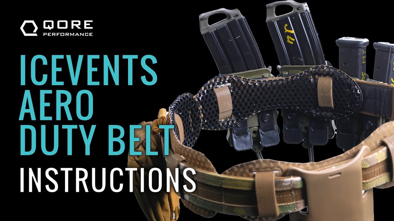 How to Set Up IceVents® Ventilated Police/SWAT Duty Belt Padding 3-Packs by Qore Performance®