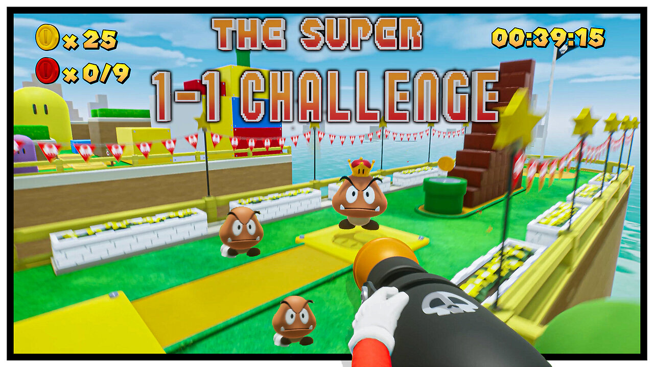 Super Mario + Doom | The Super 1-1 Challenge | 4K (No Commentary)