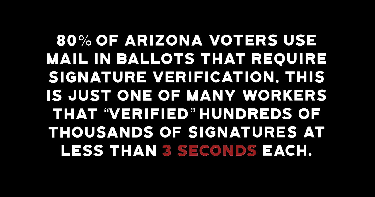 SHOCK VIDEO: Maricopa County Employee Verifies Signatures in LESS THAN 2 Seconds Each