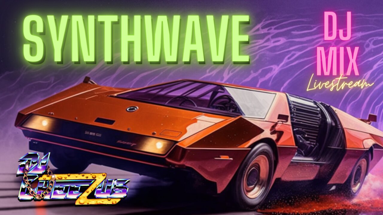 Synthwave DJ MIX Livestream #7 with Visuals - Presented by DJ Cheezus