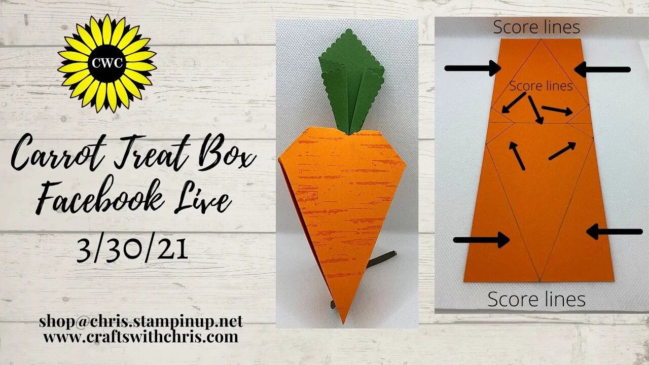 Carrot Treat Box made with Stampin' Up! products