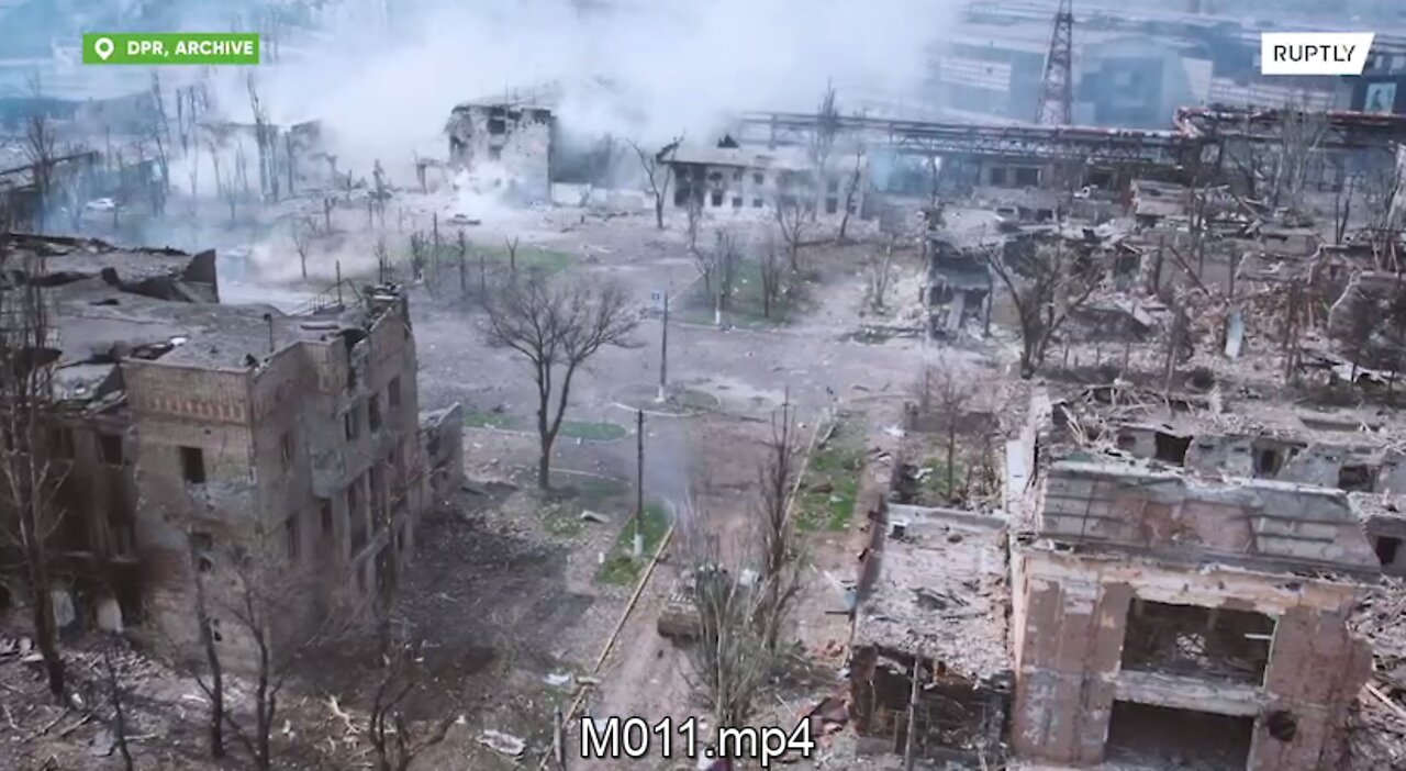 FINAL HOURS OF FIGHTING NEAR MARIUPOL'S AZOVSTAL STEEL PLANT *ARCHIVE*