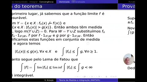 Medida e Integração: Funções (semi-)integráveis e o Teorema da Convergência Dominada