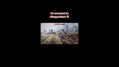 He sounded so disappointed 😂