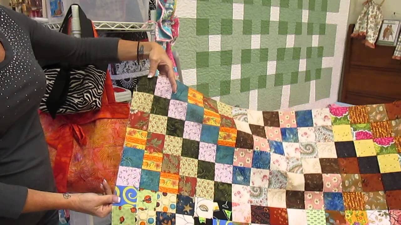 Kathie's Quilt Shop Scrappy Trip quilt