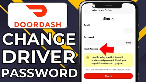 HOW TO CHANGE DOORDASH DRIVER PASSWORD