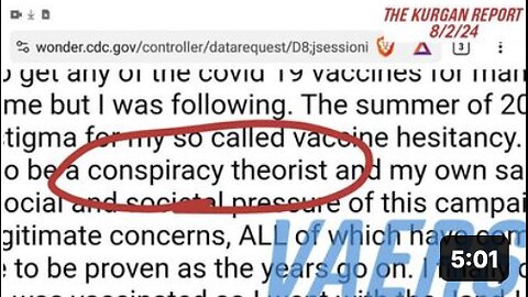 VAERS: 39 YEAR OLD CALI CHICK GETS CALLED A CONSPIRACY THEORIST?? 😯🤪