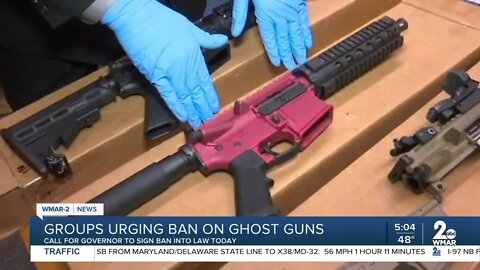 Two groups urging Governor Hogan to pass Ghost Gun ban