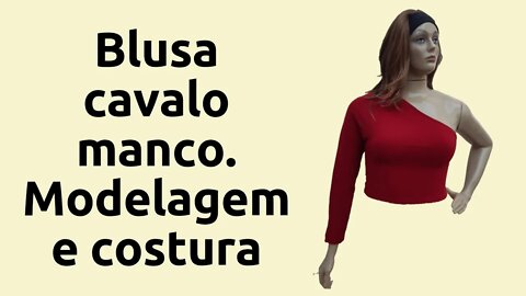 Blusa cavalo manco modelagem