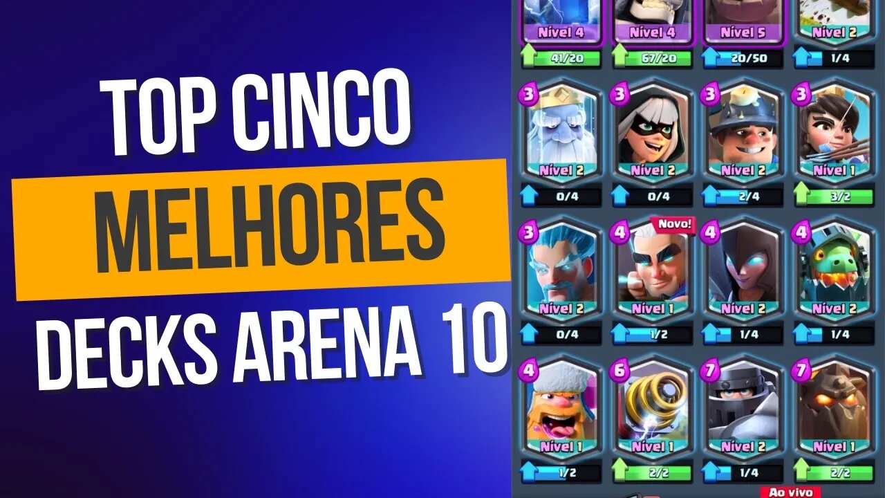 QUAL O MELHOR DECK PARA ARENA 10 CLASH ROYALE?