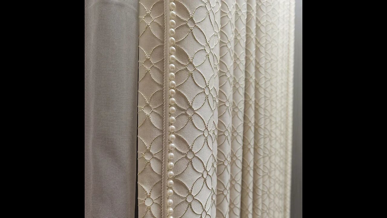 SALE!! French Luxury Cream Curtain