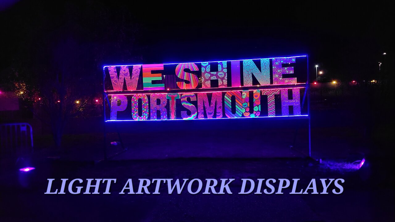 We Shine Portsmouth - Light Artwork Festival - 22nd November 2024.