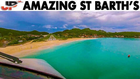 Fantastic Approach into ST BARTH'S Runway 28 | Caution Terrain