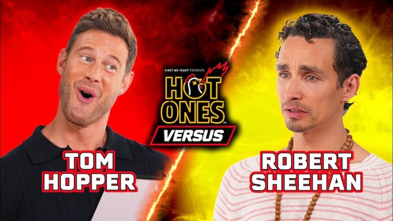 The Umbrella Academy's Tom Hopper vs. Robert Sheehan Hot Ones Versus