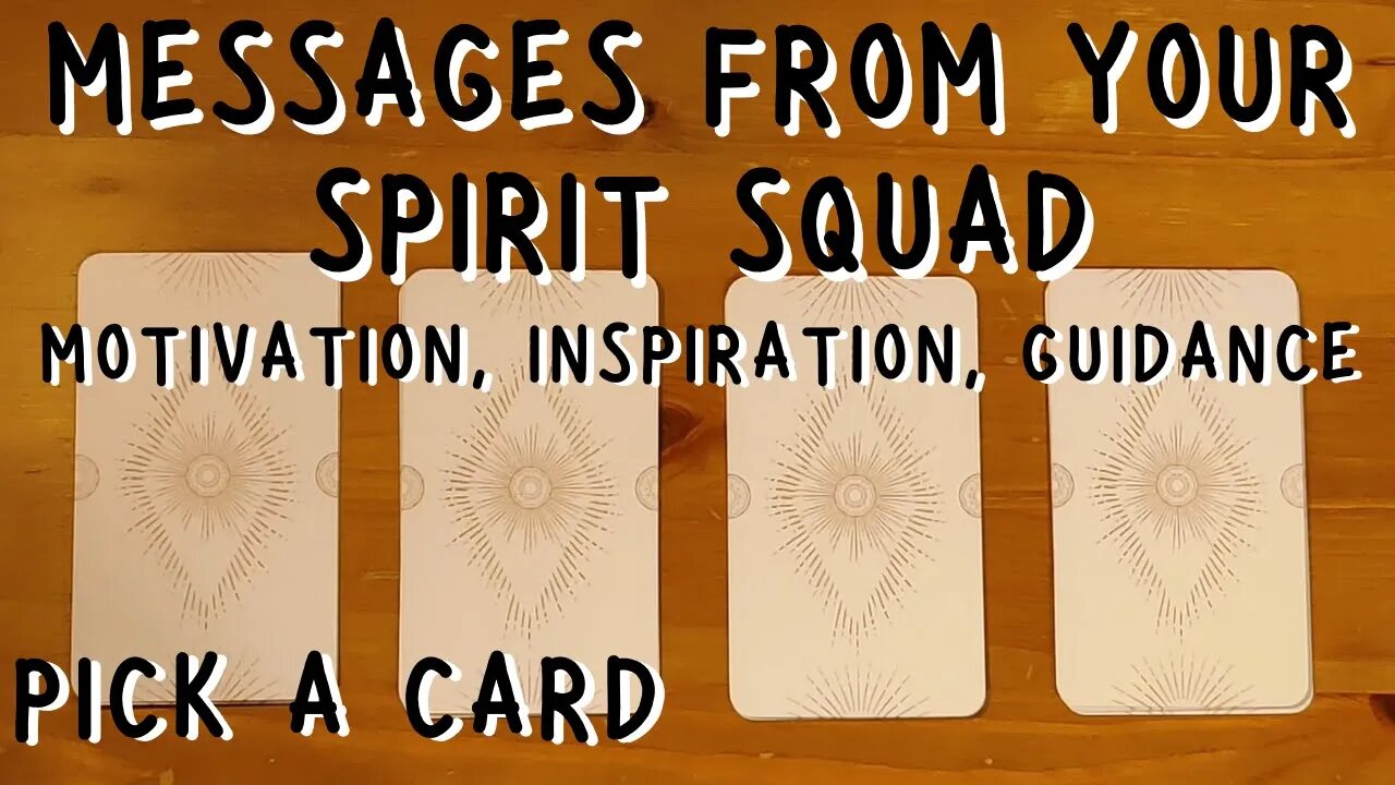 MOTIVATION, INSPIRATION AND GUIDANCE from your SPIRIT SQUAD || Timeless PICK A CARD Tarot reading