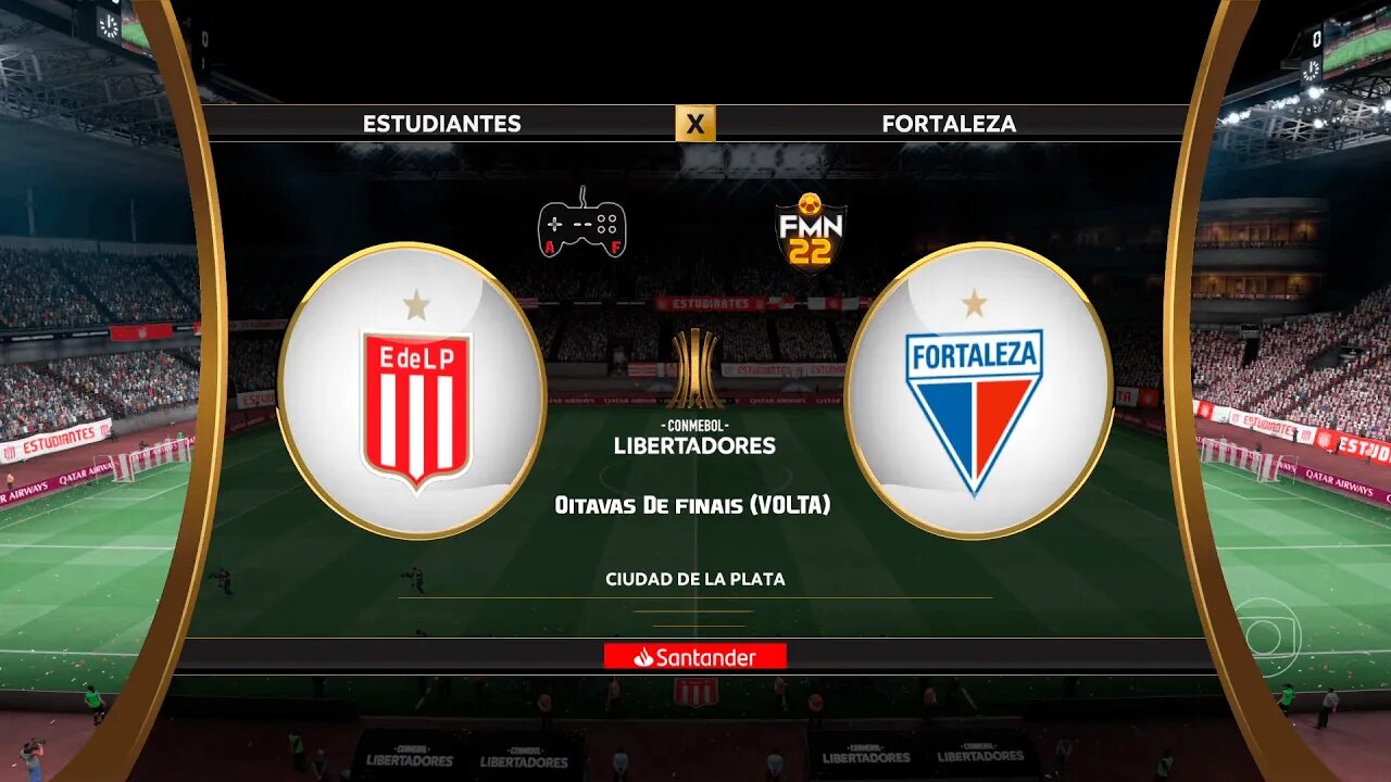 Libertadores 2022 - Estudiantes x Fortaleza | Oitavas de finais (VOLTA) | FIFA 22 SIMULAÇÃO