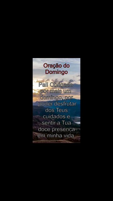 Oração do Domingo - Mensagens para Whatsapp, Status #shorts