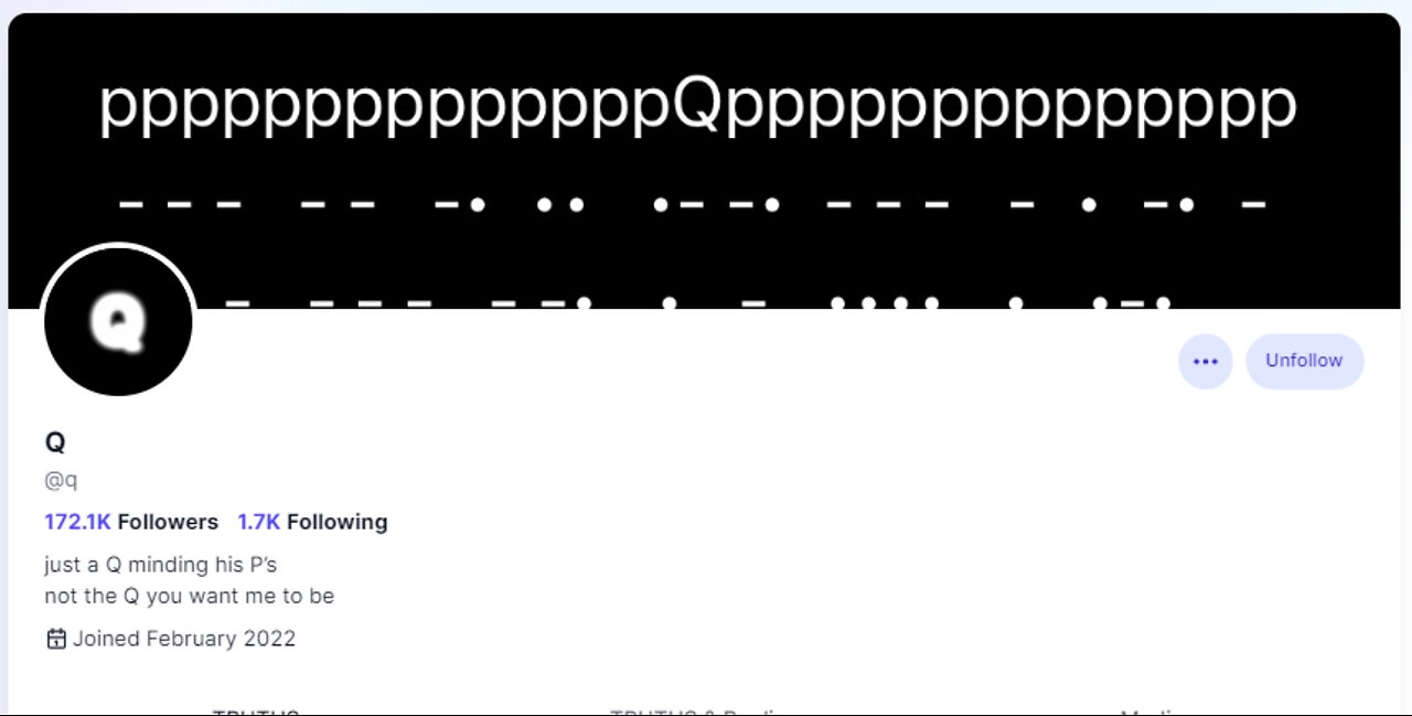 Q on Truth Social 6-8-22