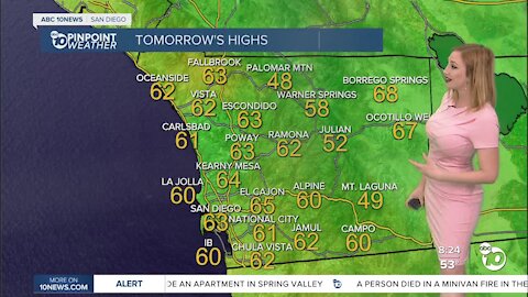 ABC 10News Pinpoint Weather with Meteorologist Leah Pezzetti