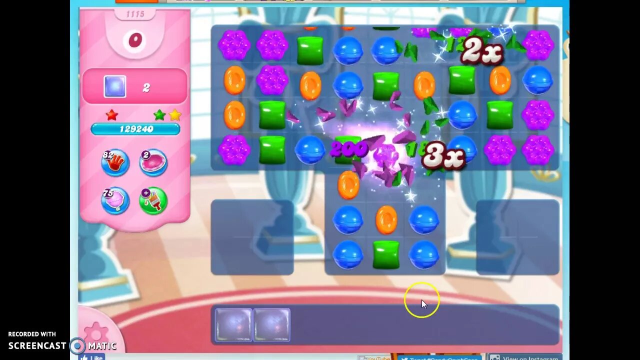 Candy Crush Level 1115 Audio Talkthrough, 3 Stars 0 Boosters