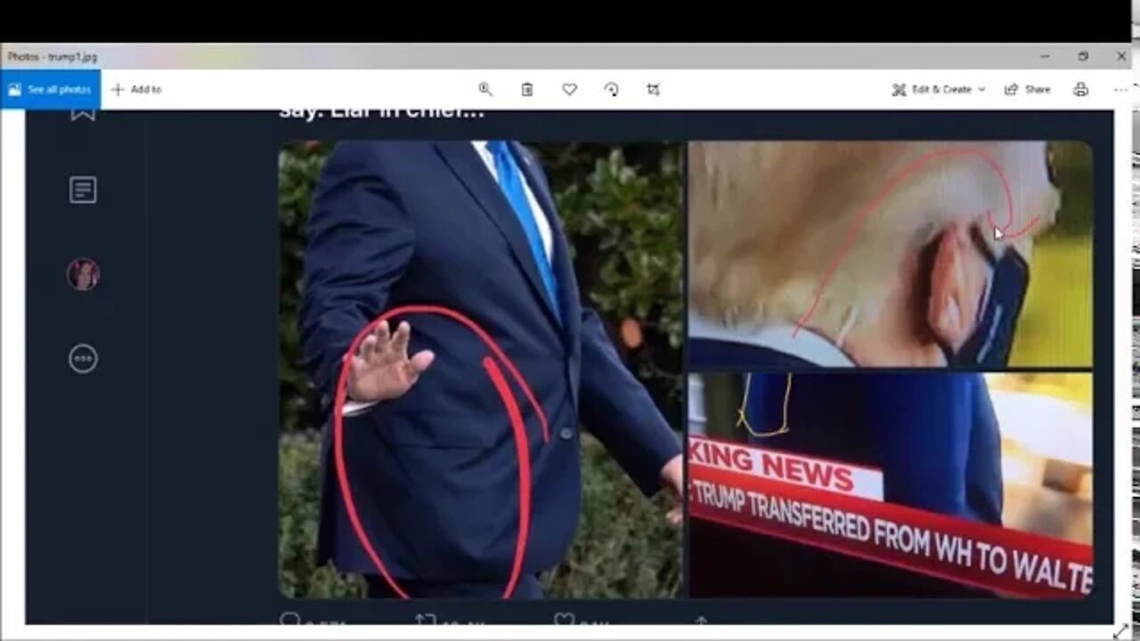 Trump Boards Helicopter With Oxygen Tank?