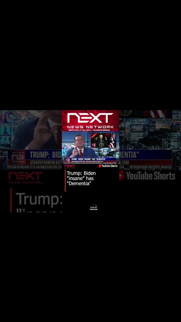 Trump: Biden ""insane"" has ""Dementia"" #shorts