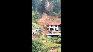 House Crushed by Landslide: Miraculous Escape