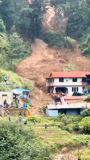 House Crushed by Landslide: Miraculous Escape