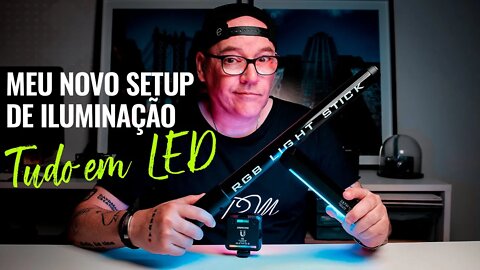 Meu novo SETUP de ILUMINAÇÃO para VÍDEO [LUZ para YOUTUBE]