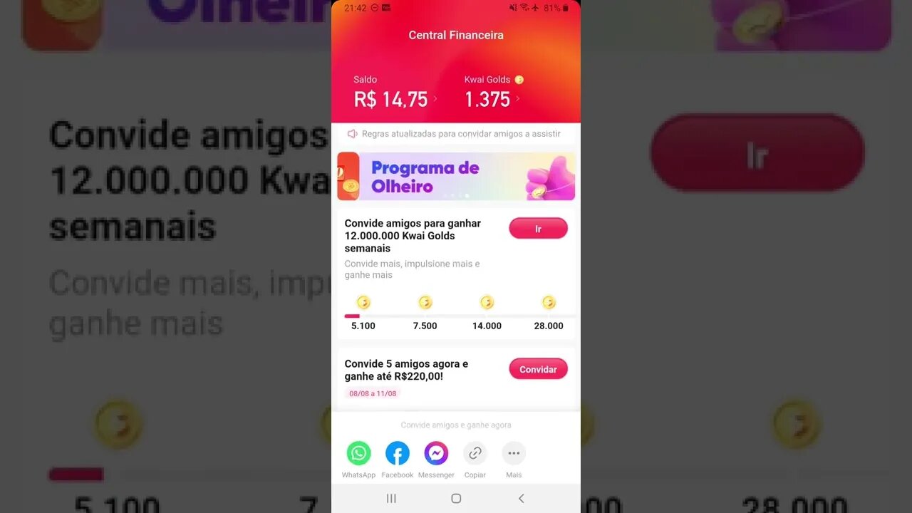 O kwai tá pagando 220 reais 🤩🤩