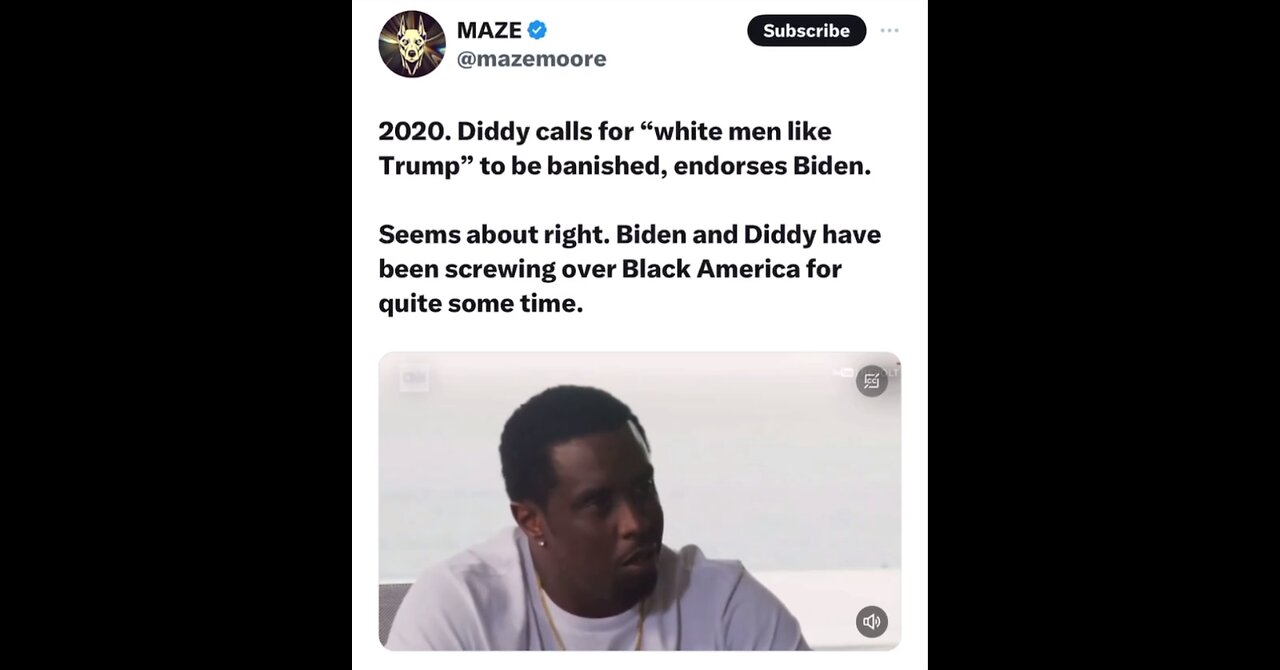 P. Diddy - Trump needs to be banished