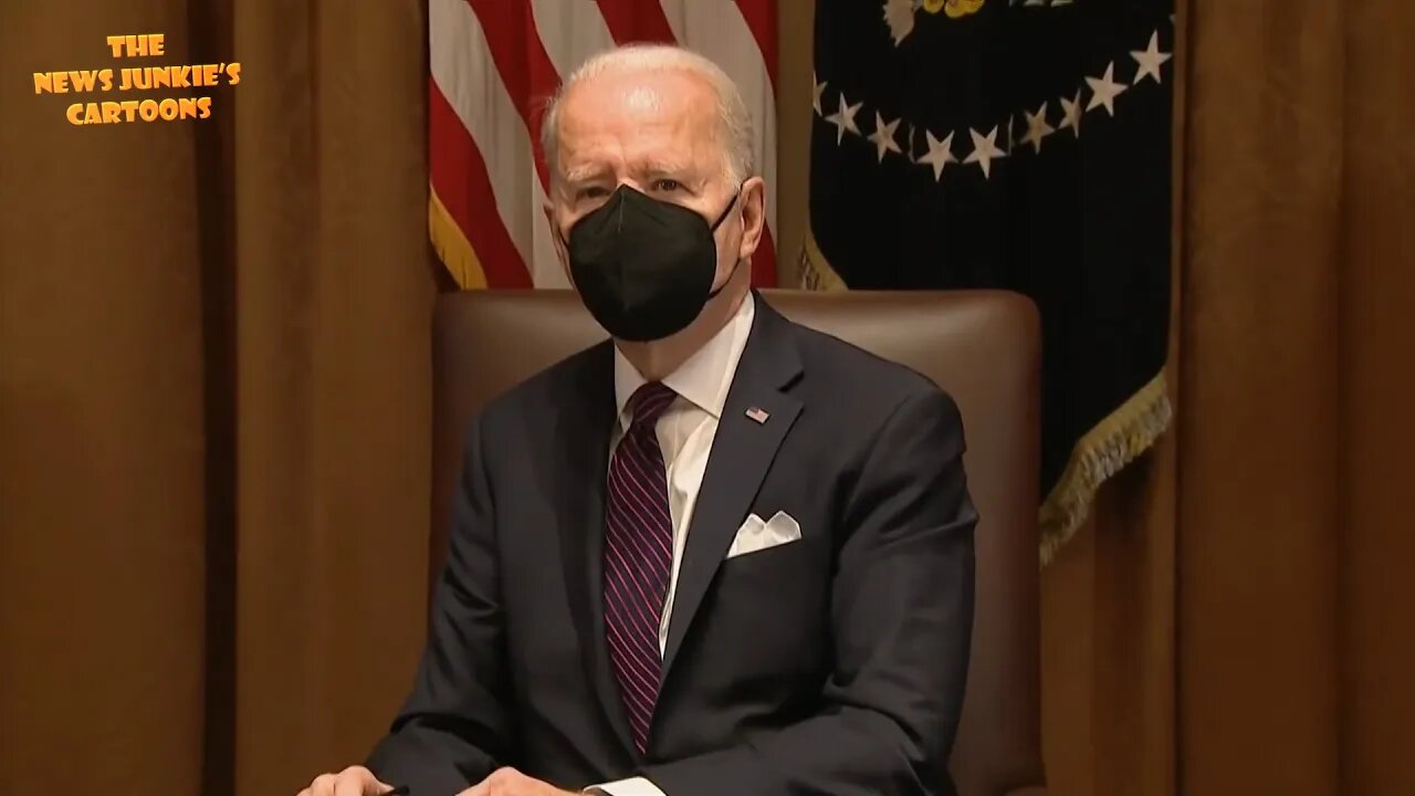 Biden stares blankly at reporters asking questions while his handlers yell them out of the room.