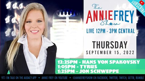 Politically Targeted Investigations, Wide Open Borders, Illinois Elections • Annie Frey Show 9/15/22