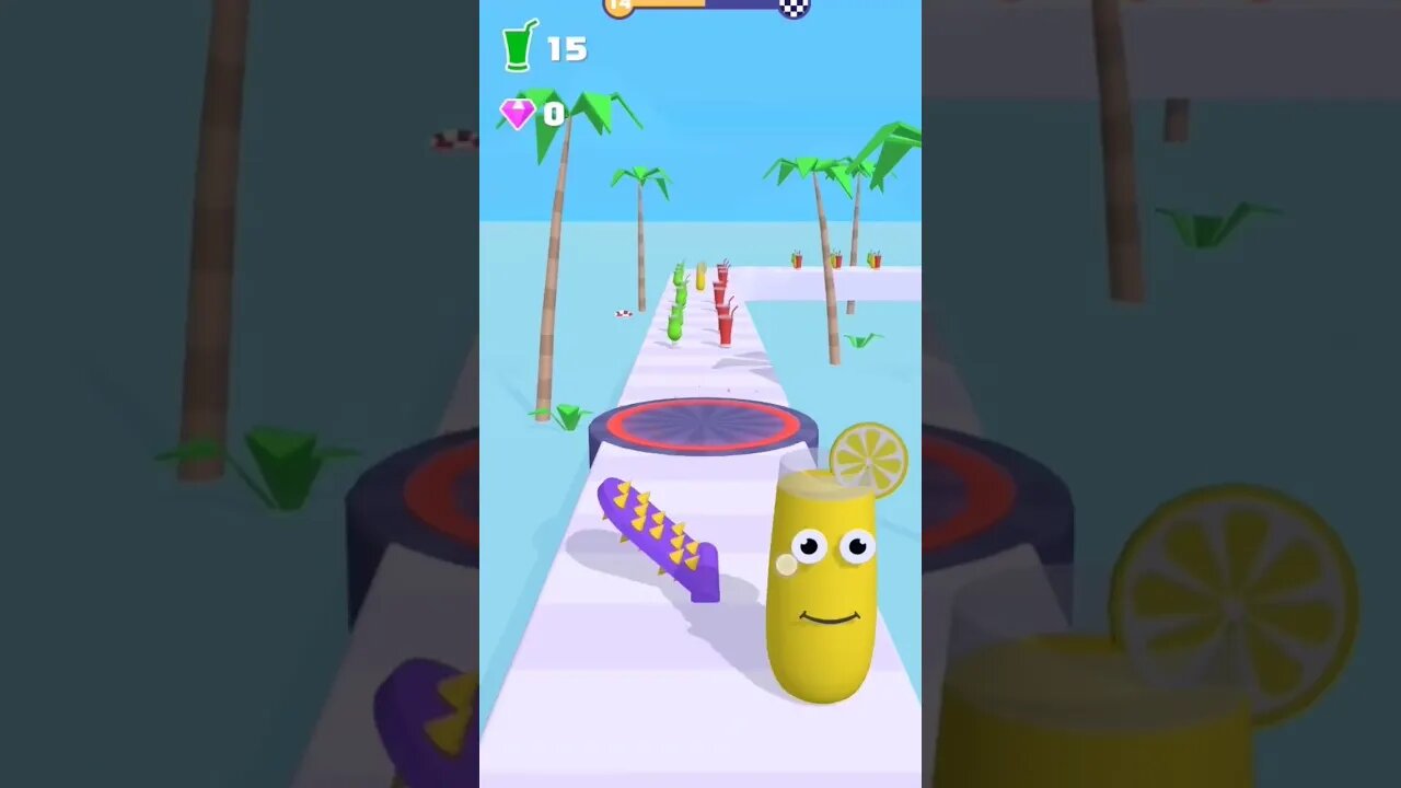 Juice run #shorts #satisfying #mobilegame @Dailyclips892 oggy and jack