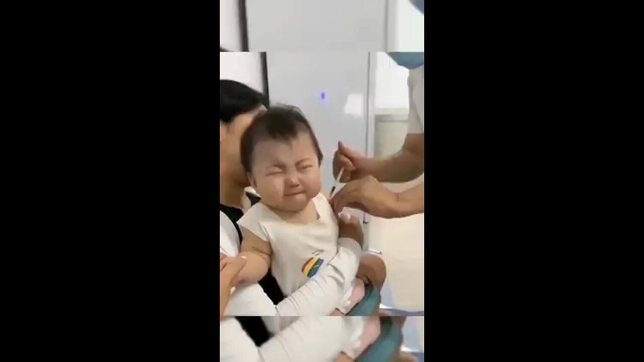 Funny injections for the cute babies 🤣