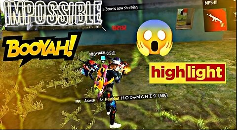 Free fire Impossible Booyah Highlights || SAMSUNG para A3 A5 A6 A7J2 || #highlights #freefire