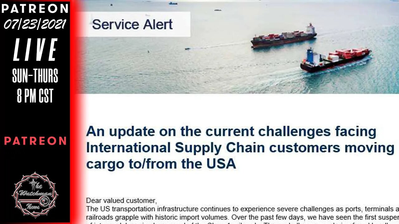 The Watchman News Report - Supply Chains Issues To Continue - Urgent SHTF Warning From Roy Potter