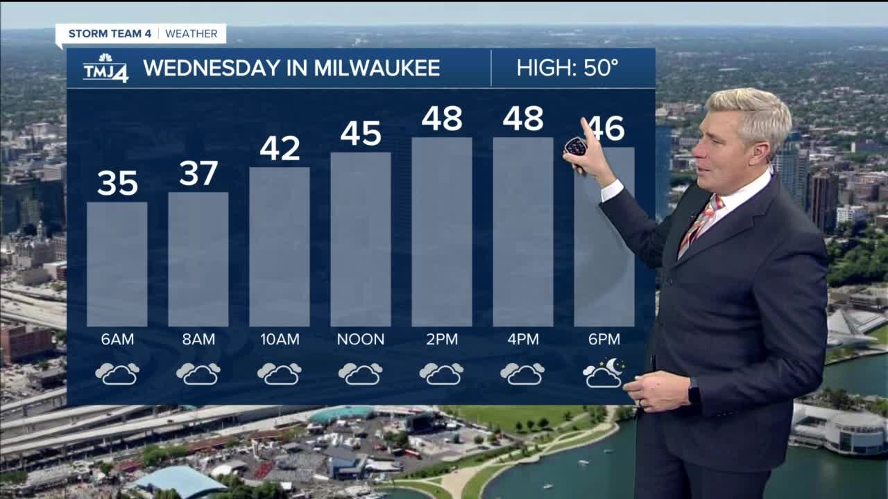 Wednesday morning light wintry mix