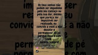 o meu cançasso nao pode me impedir