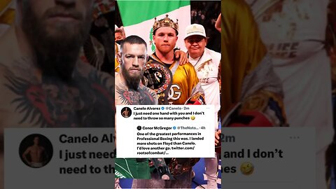 Canelo Alvarez vs Conor McGregor 😳 #canelo #caneloalvarez #conormcgregor