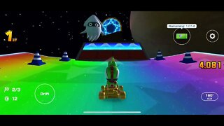 Mario Kart Tour - 3DS Rainbow Road R Gameplay