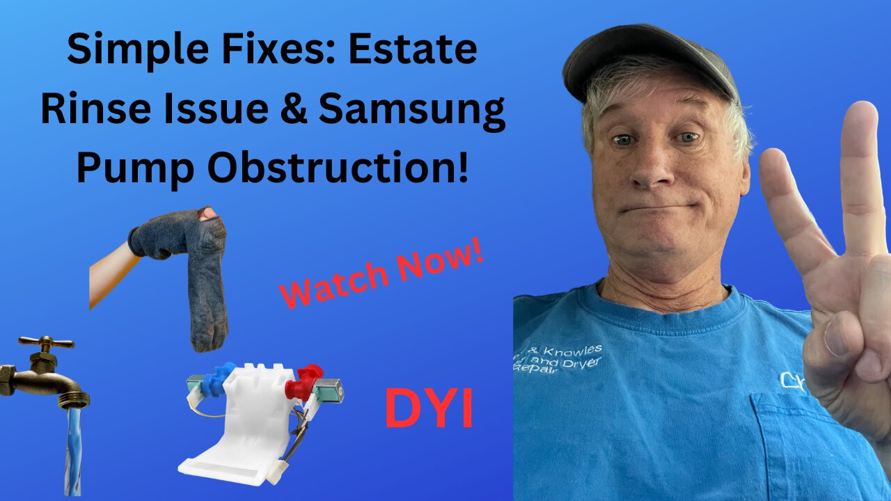 How to Fix Estate Washer Rinse Cycle Stop & Samsung Pump Blockage: DIY Repair Guide